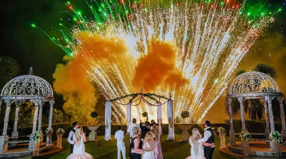 Brisbane Wedding Venue with Fireworks